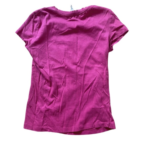 Vintage Abercrombie T-Shirt in Pink with White Logo (Kids) - Picture 3 of 5